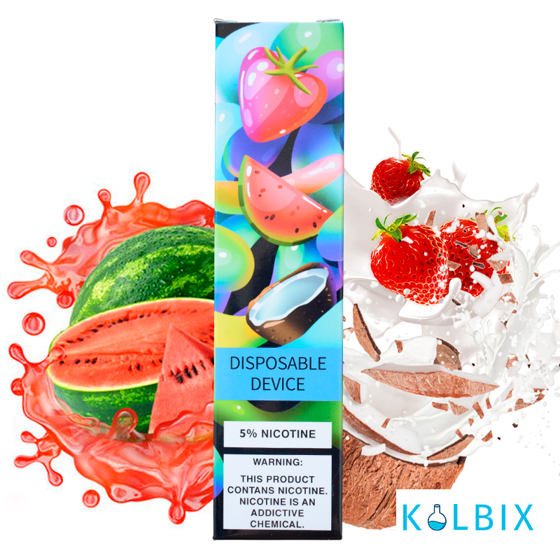 ОДНОРАЗОВАЯ POD СИСТЕМА ZEEZEE DISPOSABLE POD KIT 5% 850 MAH НА 1500 ЗАТЯЖЕК СО ВКУСОМ КЛУБНИКИ, АРБУЗА И КОКОСА