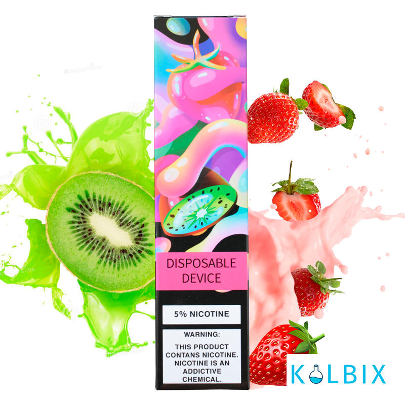 ОДНОРАЗОВАЯ POD СИСТЕМА ZEEZEE DISPOSABLE POD KIT 5% 850 MAH НА 1500 ЗАТЯЖЕК СО ВКУСОМ КЛУБНИКИ И КИВИ