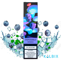 ОДНОРАЗОВАЯ POD СИСТЕМА ZEEZEE DISPOSABLE POD KIT 5% 850 MAH НА 1500 ЗАТЯЖЕК СО ВКУСОМ ЧЕРНИКИ И ЛЬДА