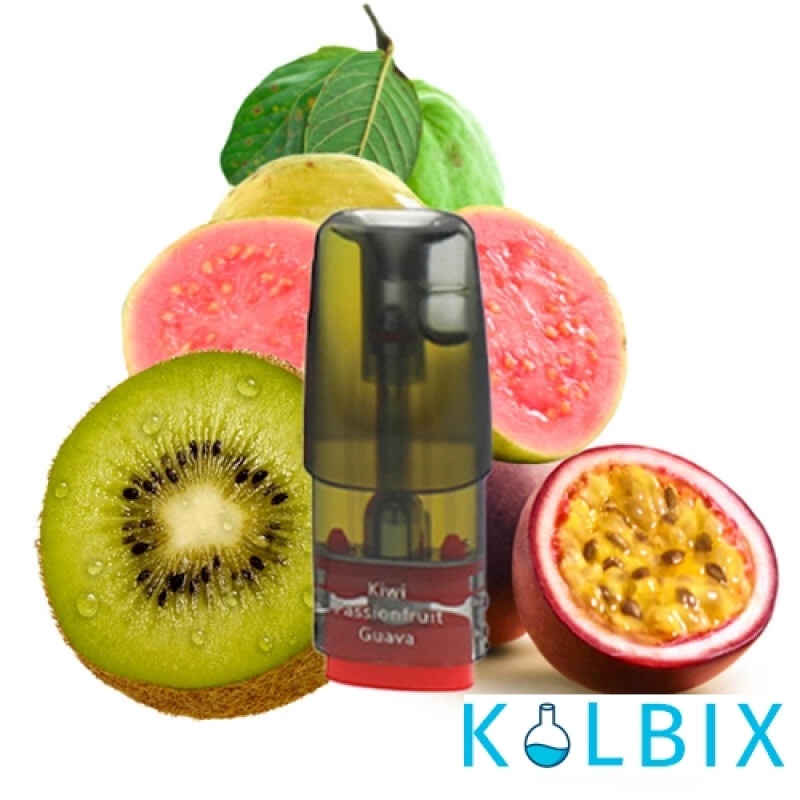 Заправленные картриджи для ELF BAR RF350 и MATE 500 2.0 Мл (1.2 Ом) со вкусом киви, маракуйи и гуавы