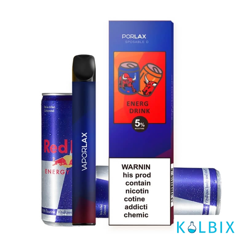 ОДНОРАЗОВАЯ POD-СИСТЕМА VAPORLAX - ENERG DRINK ( ORIGINAL ) НА 800 ЗАТЯЖЕК СО ВКУСОМ ЕНЕРГЕТИКА