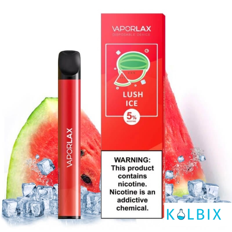 ОДНОРАЗОВАЯ POD-СИСТЕМА VAPORLAX - LUSH ICE ( ORIGINAL ) НА 800 ЗАТЯЖЕК СО ВКУСОМ АРБУЗА С МЕНТОЛОМ