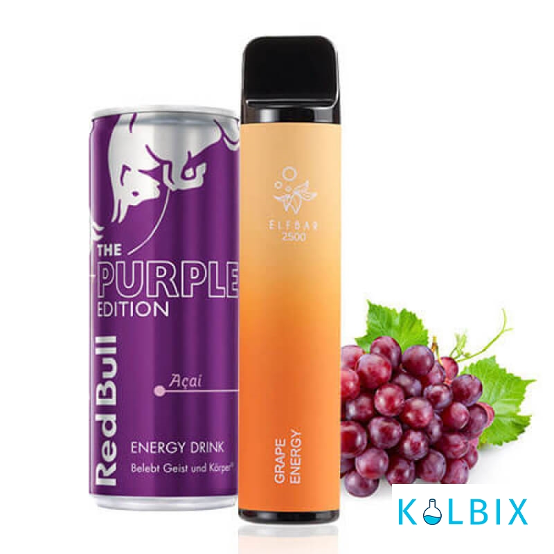 ELF BAR 2500 GRAPE ENERGY (ВИНОГРАДНЫЙ ЭНЕРГЕТИК)