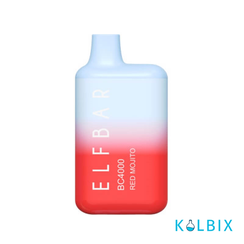 ОДНОРАЗОВИЙ POD ELF BAR BC4000 DISPOSABLE DEVICE 650MAH 5% НА 4000 ЗАТЯЖОК ЗІ СМАКОМ ЧЕРВОНОГО МОХІТО