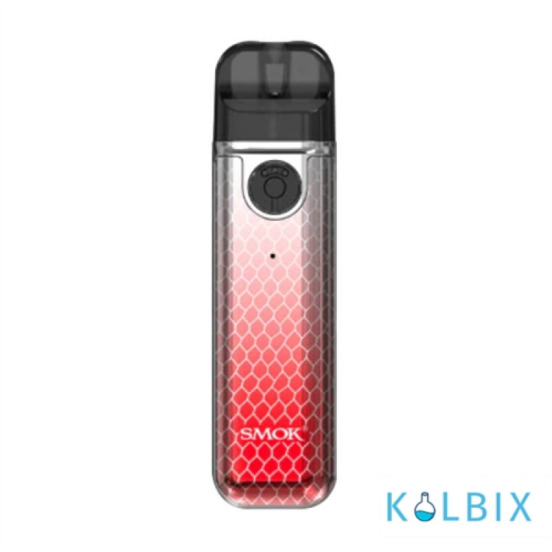 Pod-система Smok Novo 4 Mini Pod Kit в расцветке "серебристо-красная кобра"