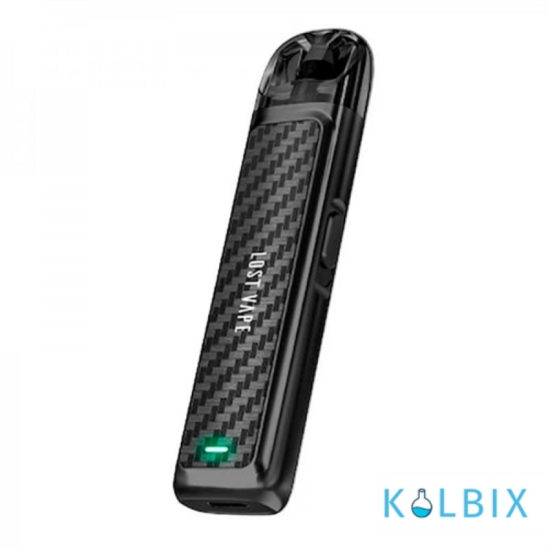 Pod-система Lost Vape Ursa Nano Pod Kit 800 мАч в серебристом корпусе с карбоновой вставкой