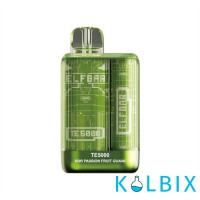 Одноразовый Pod Elf Bar TE5000 550 мАч на 5000 затяжек со вкусом киви, маракуйи и гуавы