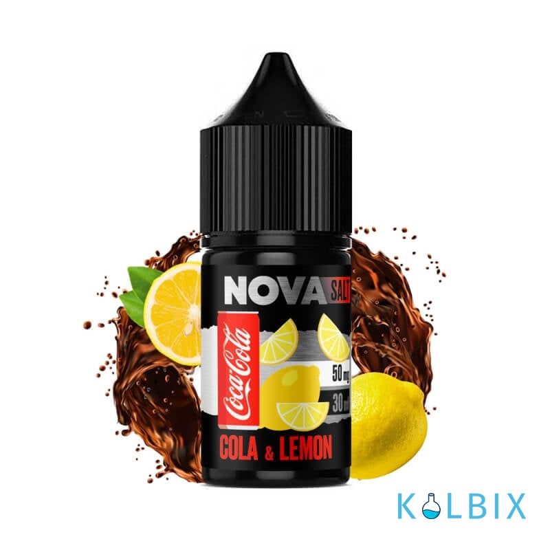 РІДИНА Nova Salt 30 мл НА СОЛЬОВОМУ НІКОТИНІ 65 мг зі смаком коли з лимоном
