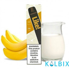 Одноразовая Pod система Joyetech Like! 1800 50 мг 900 мАч на 1800 затяжек со вкусом банана с молоком