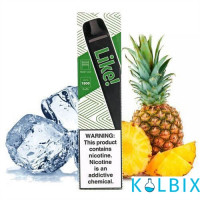 Одноразова Pod система Joyetech Like! 1800 50 мг 900 мАч на 1800 затяжок зі смаком ананаса з холодком