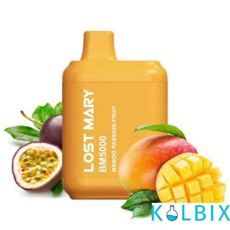 Одноразовый Pod Lost Mary BM5000 650 мАч 5% на 5000 затяжек со вкусом манго и маракуйи