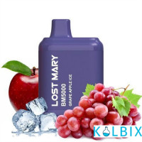 Одноразовый Pod Lost Mary BM5000 650 мАч 5% на 5000 затяжек со вкусом винограда и яблока со льдом