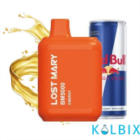 Одноразовый Pod Lost Mary BM5000 650 мАч 5% на 5000 затяжек со вкусом энергетика