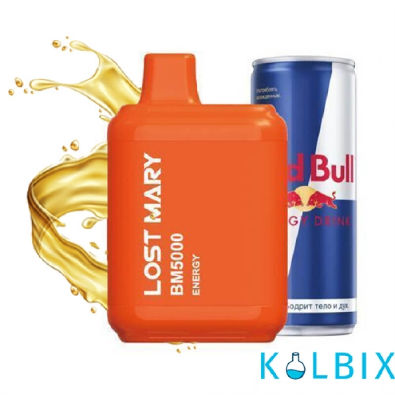 Одноразовый Pod Lost Mary BM5000 650 мАч 5% на 5000 затяжек со вкусом энергетика