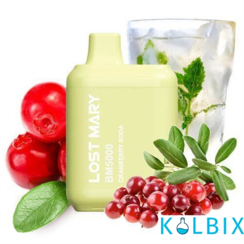 Одноразовый Pod Lost Mary BM5000 650 мАч 5% на 5000 затяжек со вкусом клюквенной газировки