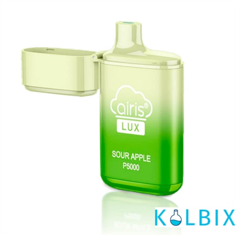 Одноразовый Pod Airis Lux P5000 650 мАч 5% на 5000 затяжек со вкусом кислого яблока