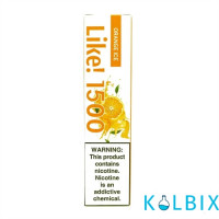 Одноразовая Pod система Joyetech Like! 1500 50 мг 1100 мАч на 1500 затяжек со вкусом апельсина с холодком