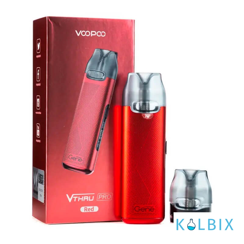 Стартовый набор VooPoo V.Thru PRO Pod Kit в красном цвете
