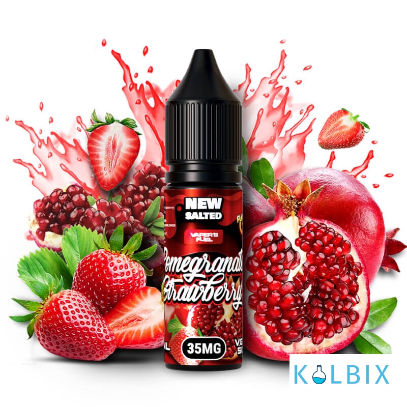 ЖИДКОСТЬ Flamingo New Salted 15 мл НА СОЛЕВОМ НИКОТИНЕ 35 мг со вкусом граната и клубники