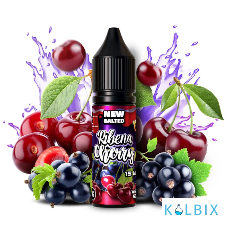 ЖИДКОСТЬ Flamingo New Salted 15 мл НА СОЛЕВОМ НИКОТИНЕ 35 мг со вкусом вишни и чёрной смородины