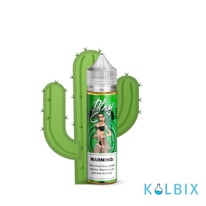 Жидкость Play - Toxic Green 60 мл 3 мг НА ОРГАНИЧЕСКОМ НИКОТИНЕ СО ВКУСОМ кактуса