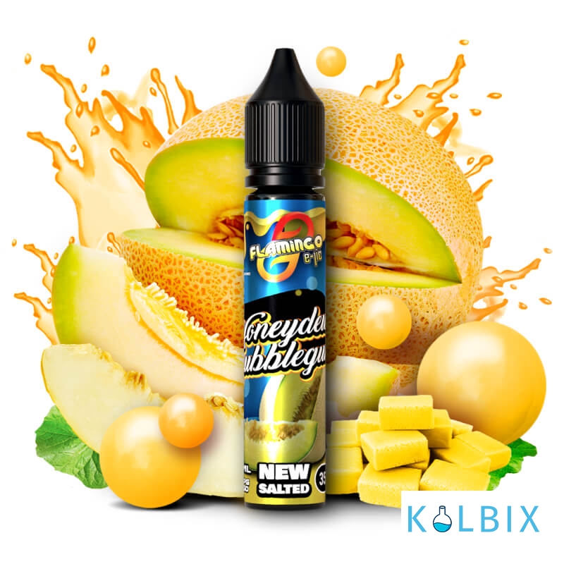 ЖИДКОСТЬ Flamingo New Salted 30 мл НА СОЛЕВОМ НИКОТИНЕ 50 мг со вкусом жвачки с дыней