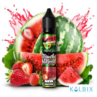 ЖИДКОСТЬ Flamingo New Salted 30 мл НА СОЛЕВОМ НИКОТИНЕ 50 мг со вкусом клубники и арбуза