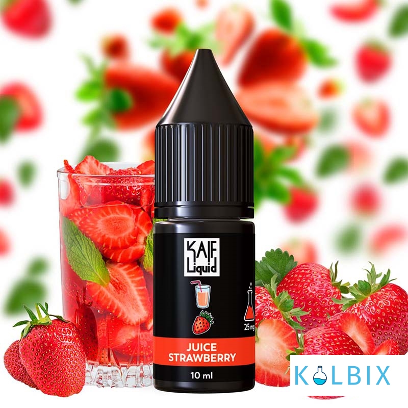 Жидкость Kaif Liquid Salt 10 мл на солевом никотине 25 мг со вкусом клубничного сока