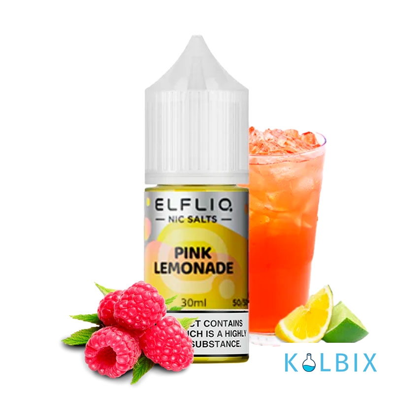 Жидкость Elf Liq 30 мл 50 мг на солевом никотине со вкусом малинового лимонада