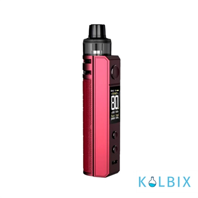 Стартовий набір Voopoo Drag H80S (Original) у бордовому кольорі.