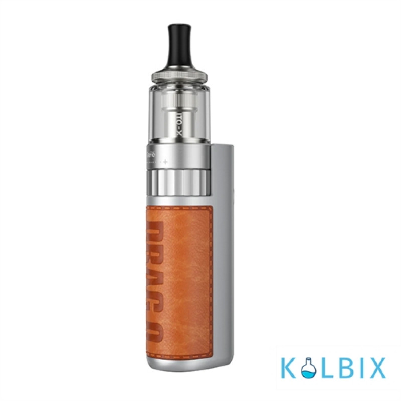 Оригинальный стартовый набор VooPoo Drag Q Kit в серебряном цвете с оранжевой вставкой