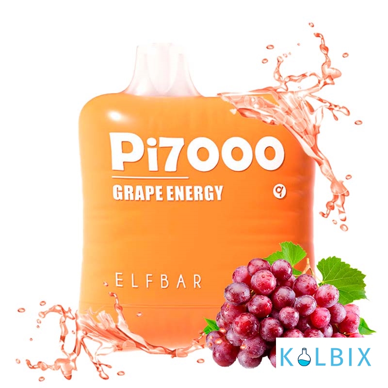 Одноразовый Elf Bar PI7000 500 мАч 5% на 7000 затяжек со вкусом виноградного энергетика