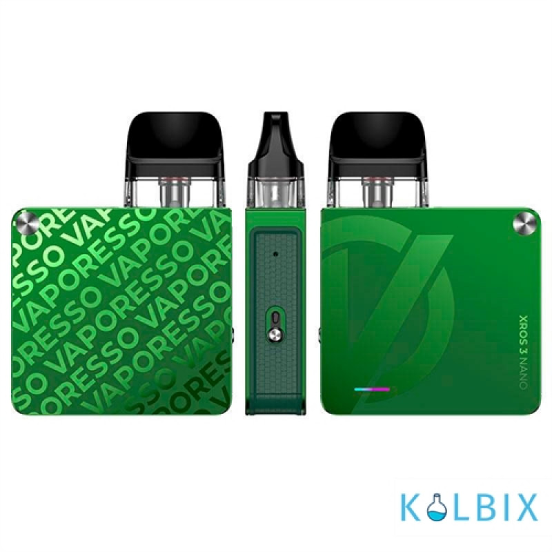 Оригинальный стартовый набор Vaporesso XROS 3 Nano Kit в зеленом цвете