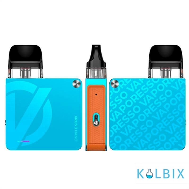 Оригинальный стартовый набор Vaporesso XROS 3 Nano Kit в голубом цвете
