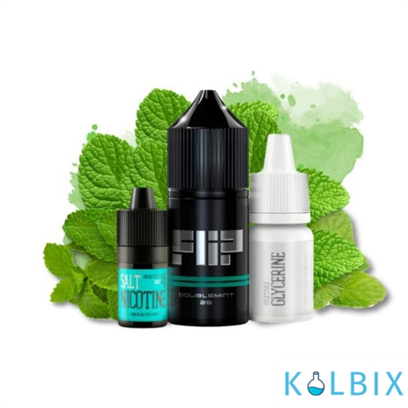 Набор для самозамеса Flip Salt 30 мл 25 мг со вкусом двойной мяты