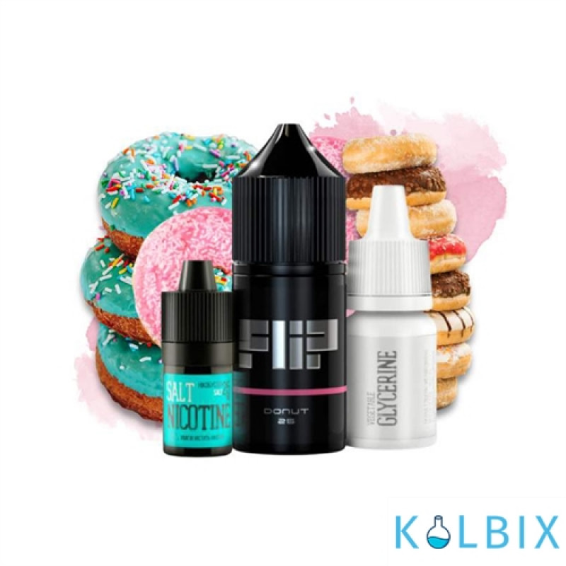 Набор для самозамеса Flip Salt 30 мл 25 мг со вкусом пончика