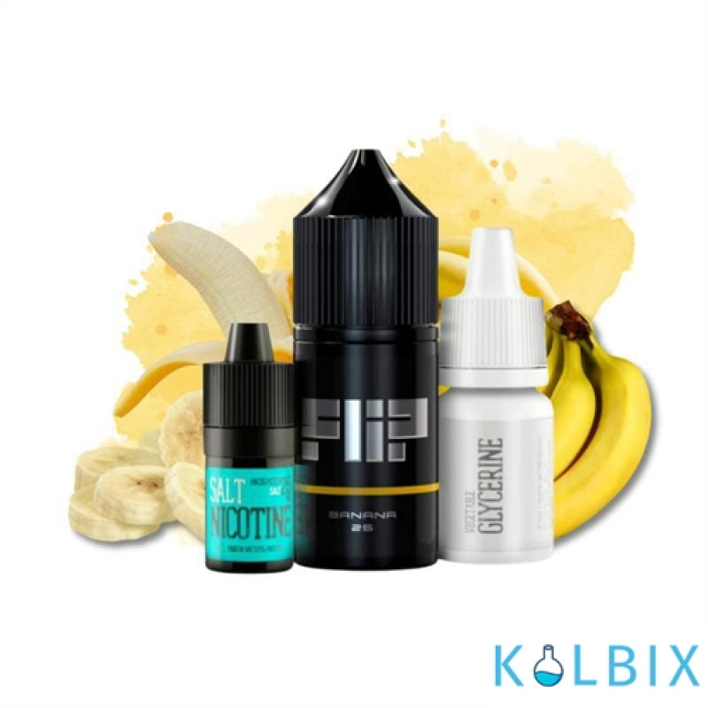 Набор для самозамеса Flip Salt 30 мл 50 мг со вкусом банана