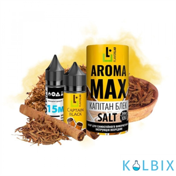 Набір для самозамішування Aroma MAX Salt 30 мл 50 мг зі смаком тютюну