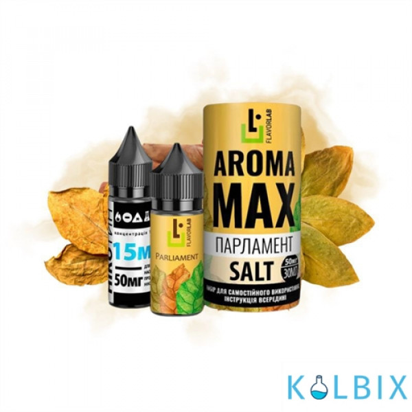 Набір для самозамішування Aroma MAX Salt 30 мл 50 мг зі смаком тютюну