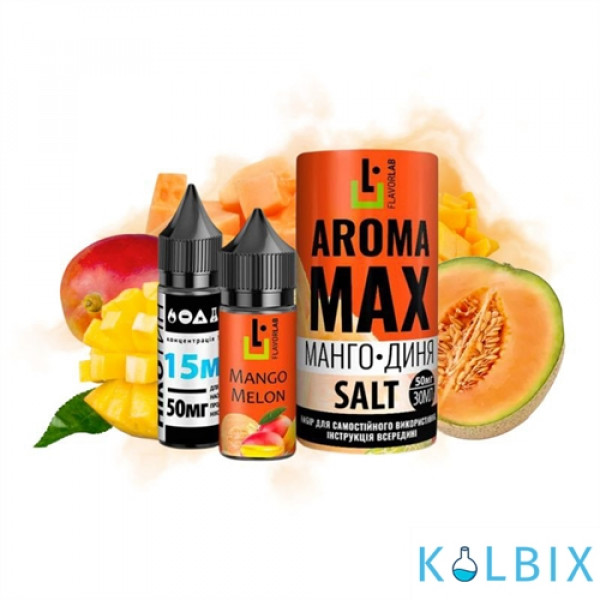 Набір для самозамішування Aroma MAX Salt 30 мл 50 мг зі смаком манго та дині