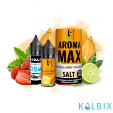 Набор для самозамеса Aroma MAX Salt 30 мл 50 мг со вкусом клубники и дыни, лимон и мята