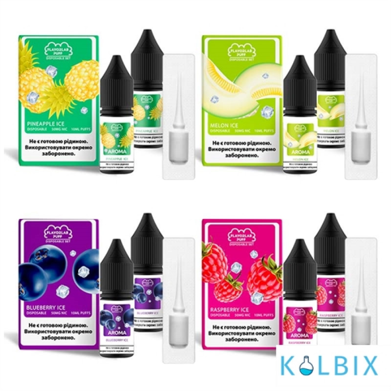 НАБОР ДЛЯ САМОЗАМЕСА FLAVORLAB DISPOSABLE PUFF 10 МЛ 50 МГ