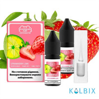 Набір для самозамісу Flavorlab Disposable Puff зі смаком полуниці та кислого лайма 10 мл 50 мг