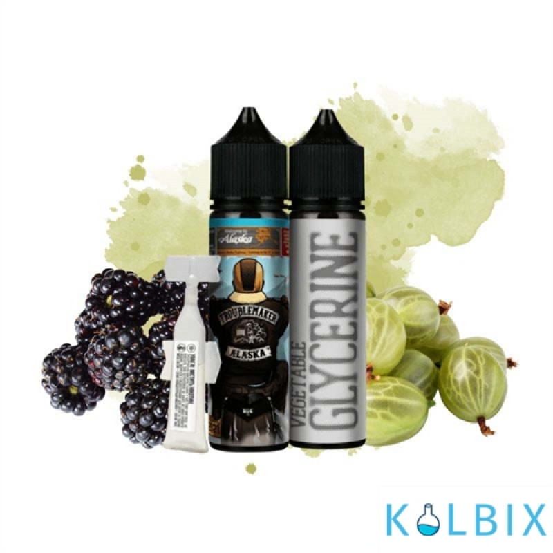 Набор для самозамеса Troublemaker Organic 60 мл 3 мг со вкусом крыжовника и ежевики