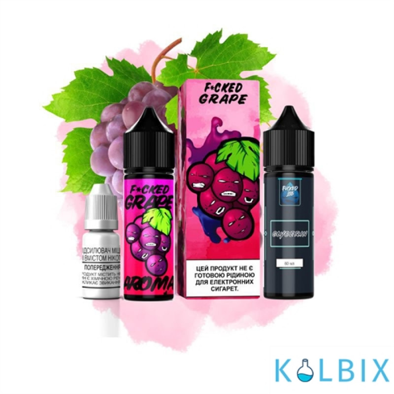 Набор для самозамеса Fucked Lab Organic 60 мл 3 мг со вкусом винограда