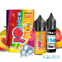 Набор для самозамеса JoJuice Premium Salt 30 мл 50 мг со вкусом персика и манго с холодком