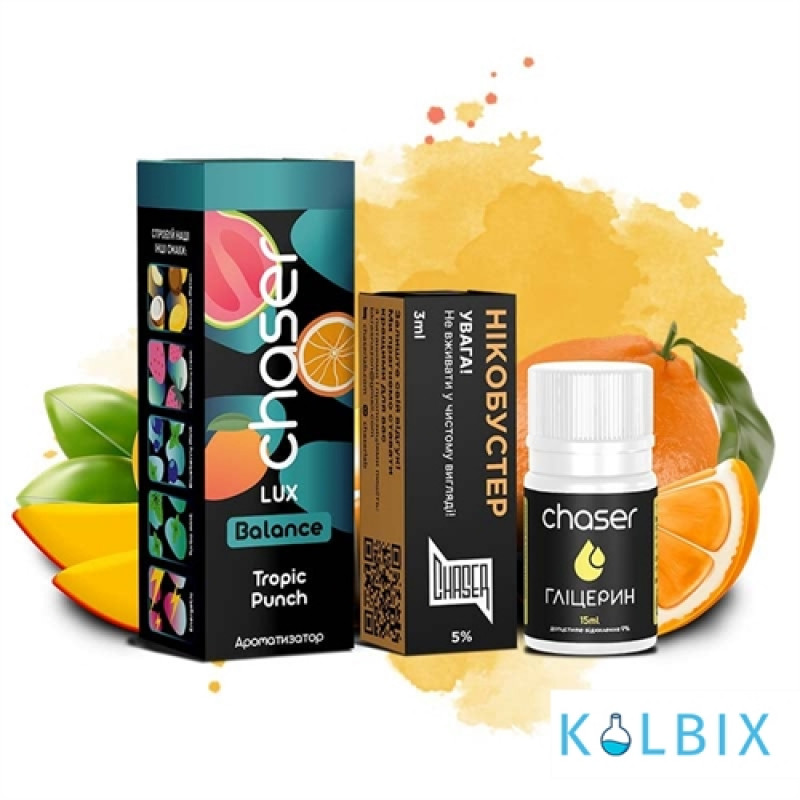 Набор для самозамеса Chaser Lux 30 мл 50 мг со вкусом апельсина и манго