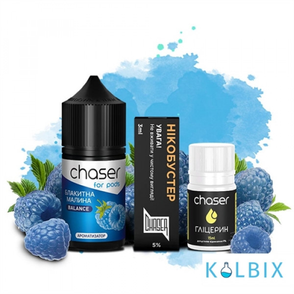 Набор для самозамеса Chaser ForPods 30 мл 50 мг со вкусом синей малины