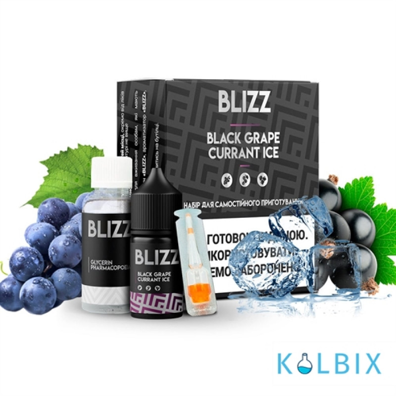 Набор для самозамеса Blizz 30 мл 50 мг со вкусом винограда и смородины со льдом