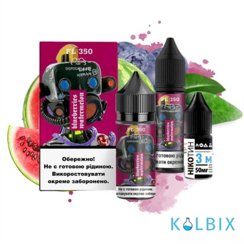 Набір для самозамішуванняFL350 Salt 30 мл 50 мг зі смаком чорниці та кавуна